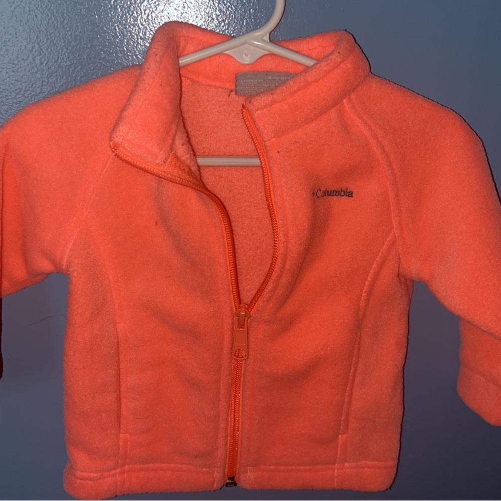 Columbia Orange Fleece Jacket